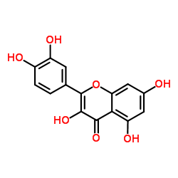 Chemical structure of Quercetin