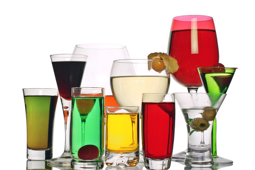 A Variety of Alcoholic Drinks